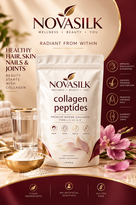 NOVASILK Multi Collagen Peptides Powder (1 lb)